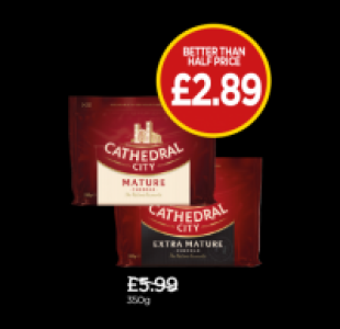 Budgens  Cathedral City Mature Cheddar, Extra Mature Cheddar