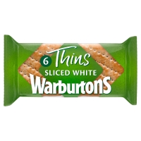 Iceland  Warburtons 6 Thins Soft White Sliced