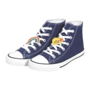 Navy Canvas Trainers