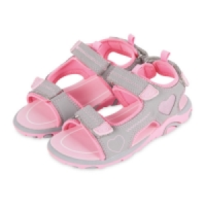 Kids Grey/Pink Trekking Sandals