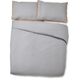 Aldi  Plain Non-Iron Double Duvet Set