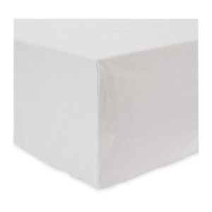 White Non-Iron Double Fitted Sheet