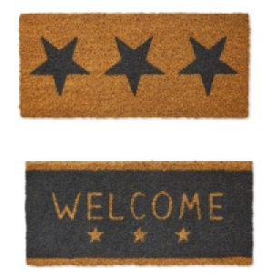 Aldi  Home/Star Stencilled Mat 2 Pack