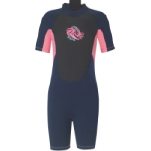 Crane Pink Childrens Short Wetsuit