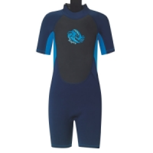 Crane Blue Childrens Short Wetsuit