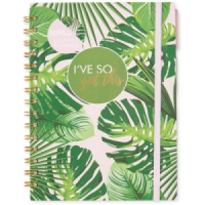 Script Academic Diary Palm Print
