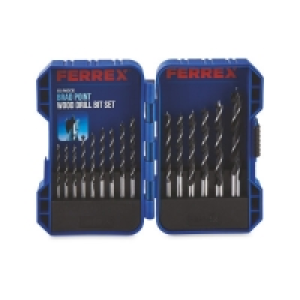 15 Piece Brad Wood Drill Bit Set