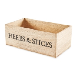 Herbs & Spices Wooden Storage Box