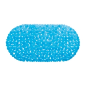 Blue Oval Bath Suction Mat