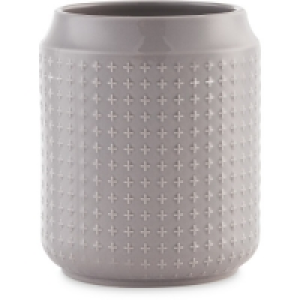 Grey Embossed Utensil Holder