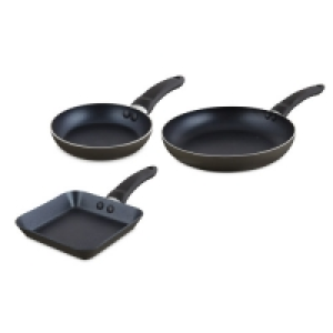 Dark Grey Frying Pan 3 Piece Set