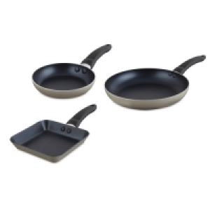 Light Grey Frying Pan 3 Piece Set