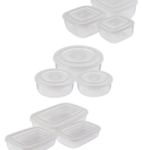 Grey Food Tubs 9 Pack