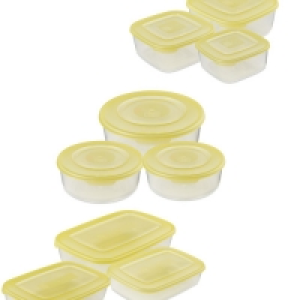 Yellow Food Tubs 9 Pack