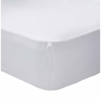 Wilko  Wilko Easy Care White Double Fitted Sheet