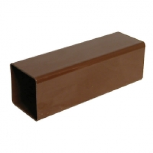 Floplast Square Line Downpipe - Brown 65mm X 2.5m £5.60