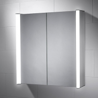 Wickes  Wickes Oceana Double LED Bathroom Mirror Cabinet with Interg