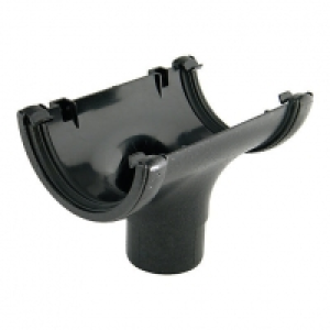 Wickes  FloPlast RO1CI Cast Iron Style Half Round Gutter Running Out