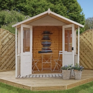 Wickes  Mercia 7 x 7 ft Traditional Double Door Summerhouse with Ver