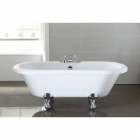 Wickes  Wickes Decadent Double Ended Roll Top Bath with Chrome Effec