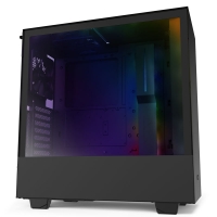 Overclockers Nzxt NZXT H510i Midi Tower RGB Gaming Case - Black Tempered Glass
