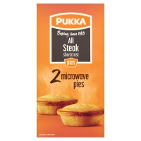 Iceland  Pukka 2 All Steak Shortcrust Microwave Pies