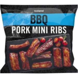 Iceland BBQ Pork Mini Ribs 600g £3.00