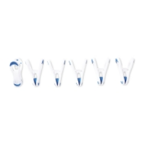White & Blue Pegs 36 Pack