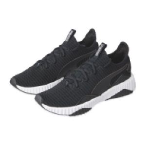 Ladies Black Puma Defy Luxe Trainer