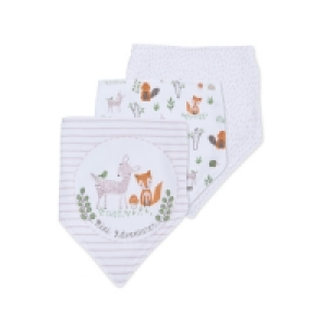 Aldi  Woodland Dribble Bibs 3 Pack