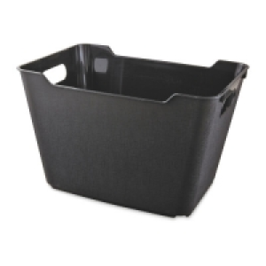 Aldi  Black Matt Storage Box 20L