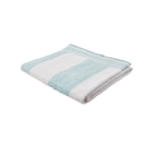 Aqua Stripe Bath Towel