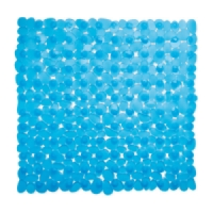 Blue Square Shower Suction Mat