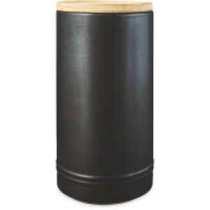 Tall Black Kitchen Canister