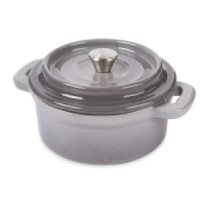 Grey Cast Iron Mini Dutch Oven