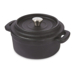 Aldi  Black Cast Iron Mini Dutch Oven