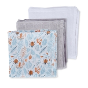 Aldi  Ladybird Muslin Cloths 3 Pack