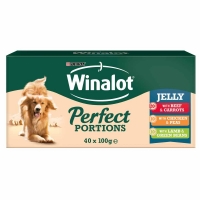 Wilko  Winalot Perfect Portions Dog Food Chunks in Jelly Beef 40x10