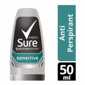 Sure Men Sensitive Roll On Deodorant 50ml £1.00