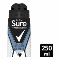 Wilko  Sure For Men Invisible Ice Anti-Perspirant Deodorant 250ml