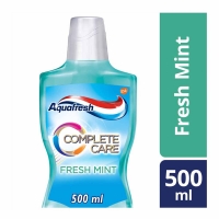 Wilko  Aquafresh Complete Care Fresh Mint Mouthwash 500ml