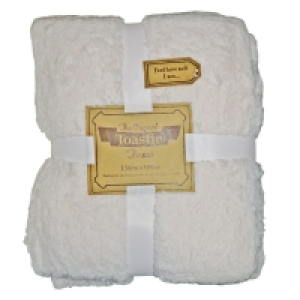 Original Toastie 130 x 180cm Cream Throw £9.99