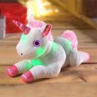 QDStores  Light Up Musical Unicorn Plush Toy