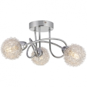 Wickes  Wickes Totas LED Brushed & Polished Chrome 3 Bar Spotlight -