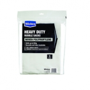 Wickes Heavy Duty Woven Bags - Pack of 5 £5.30