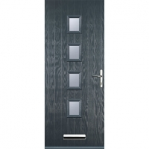 Euramax 4 Square Grey Left Hand Composite Door 840mm x 2100m £750.00