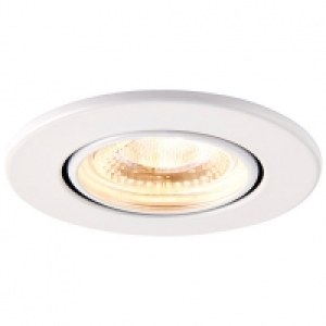 Saxby Integrated LED Fire Rated Adjustable Warm White Dimmab