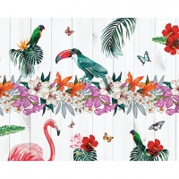Wickes  ohpopsi Tropical Birds Of Paradise Wall Mural - XL 3.5m (W) 