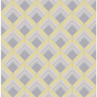 Wickes  Boutique Trifina Geo Yellow Decorative Wallpaper - 10m