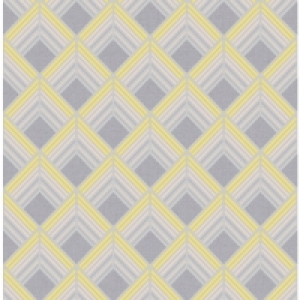 Wickes  Boutique Trifina Geo Yellow Decorative Wallpaper - 10m